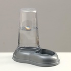 Автопоилка/автокормушка 0.6 л, серая перламутр - Фото 5