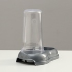 Автопоилка/автокормушка 0.6 л, серая перламутр - Фото 8