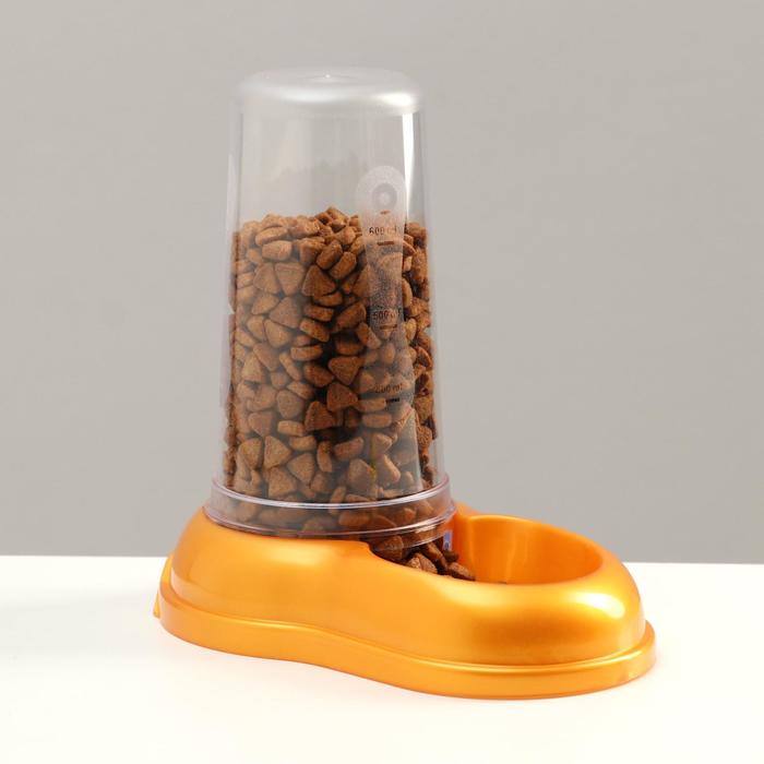 Автопоилка/автокормушка 0,6 л, золотой перламутр - Фото 1