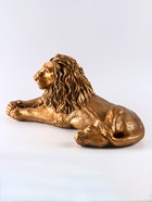 Фигурка «Лев на отдыхе», левый, гипс под бронзу, 70×35×25 см - Фото 7