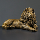 Фигура гипс «Лев на отдыхе», под бронзу, 65×35×32 см - Фото 1