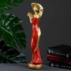 Фигура "Девушка в шляпе" бронза,  8х10х39см МИКС - фото 809627129