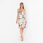 Полотенце - парео для бани «Цветочное поле», 80×150±4 см, 100% хлопок, вафельное, 160 г/м² - Фото 1