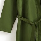 Халат вафельный женский удлинённый Экономь и Я размер 50-52, цвет хаки, 100% хлопок, 200 г/м² - Фото 8