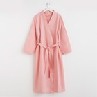 Халат вафельный женский удлинённый Экономь и Я размер 42-44, цвет пудра, 100% хлопок, 200 г/м² - Фото 6