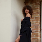 Халат вафельный женский удлинённый Экономь и Я размер 50-52, цвет чёрный, 100% хлопок, 200 г/м² - Фото 2