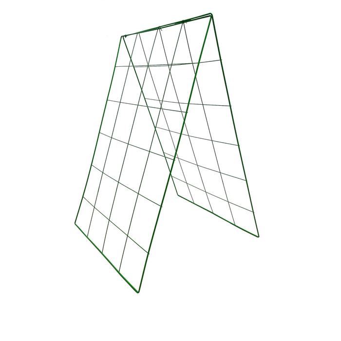 Шпалера для огурцов, двухсторонняя, размер одной стороны: 115 × 78 см, металл, зелёная - Фото 1