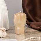 Свеча декоративная «Кулак», 8.1×7.1×11.5 см, мрамор - фото 64537148