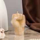 Свеча декоративная «Кулак», 8.1×7.1×11.5 см, мрамор - фото 64537149