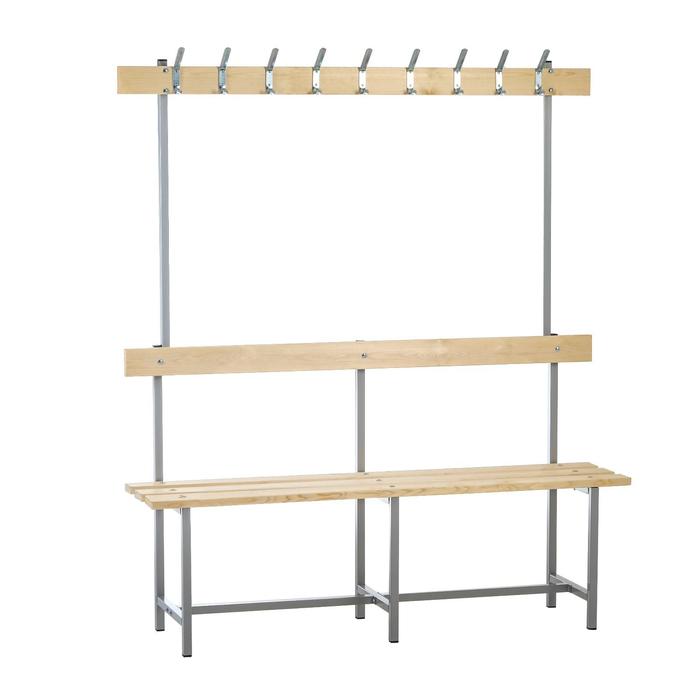 Скамья СВТ-5 (с крючками), 1500х395х1765