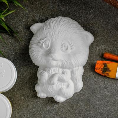 Фигура для раскраски «Грустный котик» 8×6 см