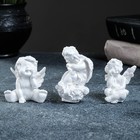 Набор фигур "Три ангелочка" перламутровый, 6см - фото 3587047