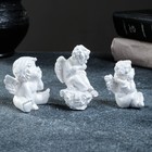 Набор фигур "Три ангелочка" перламутровый, 6см - Фото 2