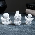 Набор фигур "Три ангелочка" перламутровый, 6см - Фото 3