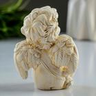 Фигурка гипс «Ангел с сердцем», позолота, 6×8×5 см - Фото 3