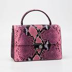 Сумка-мессенджер, отдел на клапане, наружный карман, цвет розовый - Фото 1