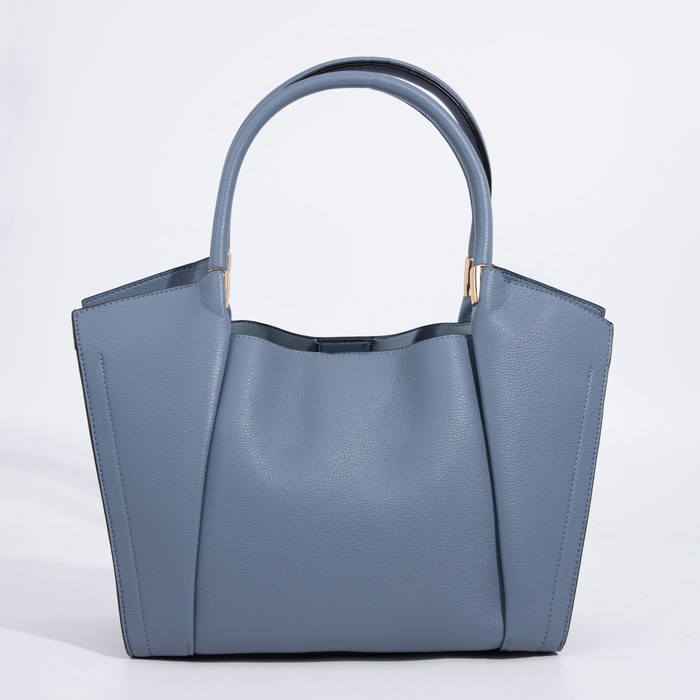 Сумка-тоут на молнии, цвет синий - Фото 1