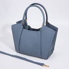 Сумка-тоут на молнии, цвет синий - Фото 3