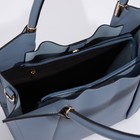 Сумка-тоут на молнии, цвет синий - Фото 7