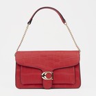 Сумка-мессенджер на клапане, наружный карман, цвет красный - Фото 1