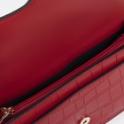 Сумка-мессенджер на клапане, наружный карман, цвет красный - Фото 3