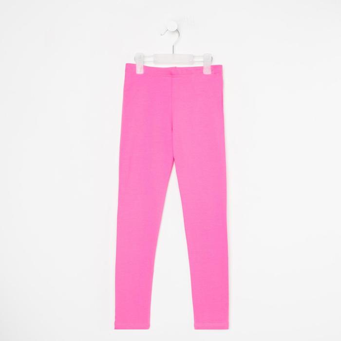 Леггинсы для девочки, цвет лиловый, рост 122-128 см - Фото 1