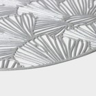 Набор салфеток сервировочных на стол Доляна «Веер», d=38 см, 4 шт, цвет серебряный - фото 4324880
