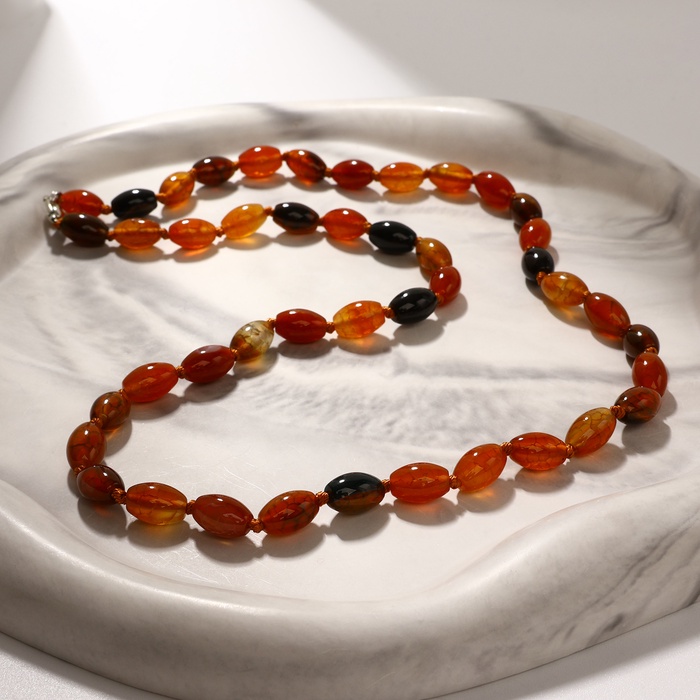 Бусы рис «Сердолик», 50 см - Фото 1