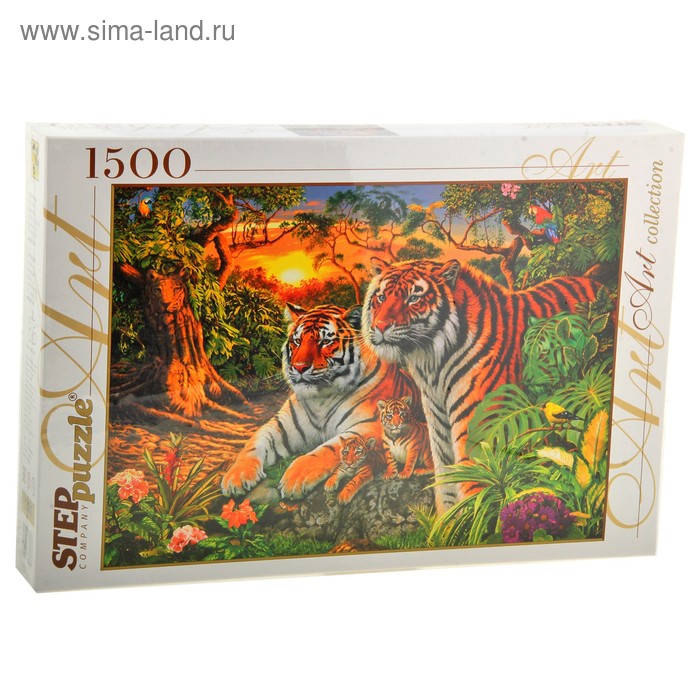 Пазлы "Сколько тигров?" 1500 элементов - Фото 1