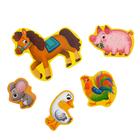 Макси- пазлы «Наша ферма», 5 пазлов, 20 деталей - Фото 2