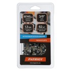Цепь PATRIOT 91VS-62E, 3/8", 1.3 мм 62 звена, шина 45 см - фото 24496717