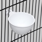 Миска для грызунов и птиц, 30 мл, пластик, белая - Фото 2