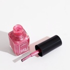 Лак для ногтей с эффектом геля Jeanmishel, тон 160, искрящийся розовый, 6 мл - Фото 8