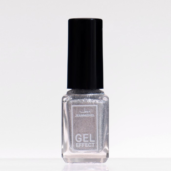 Лак для ногтей с эффектом геля Jeanmishel, тон 171, искрящийся серебряный, 6 мл - Фото 1