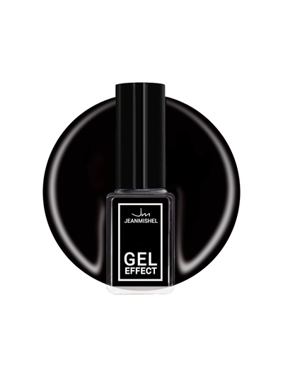 Лак для ногтей с эффектом геля, Jeanmishel, тон 199, чёрный матовый, 6 мл