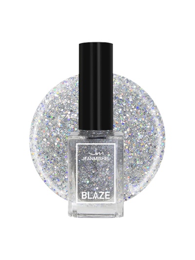 Лак для ногтей Jeanmishel, тон 408 блёстки серебристые мульти, мелкие, 12 мл