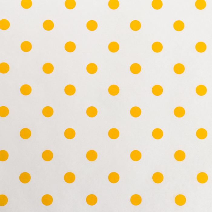 Бумага силиконизированная «Горох», желтый, для выпечки, 0,38 х 5 м - фото 1904322118