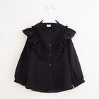 Рубашка для девочки MINAKU: Cotton collection, цвет чёрный, рост 116см - Фото 5