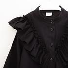 Рубашка для девочки MINAKU: Cotton collection, цвет чёрный, рост 116см - Фото 6