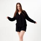 Пижама (шорты, жакет) KAFTAN, чёрный, р.40-42 - фото 9256068