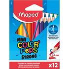 Карандаши 12 цветов Maped Color` Peps Mini Strong, пластиковые, картонная упаковка - фото 9729412