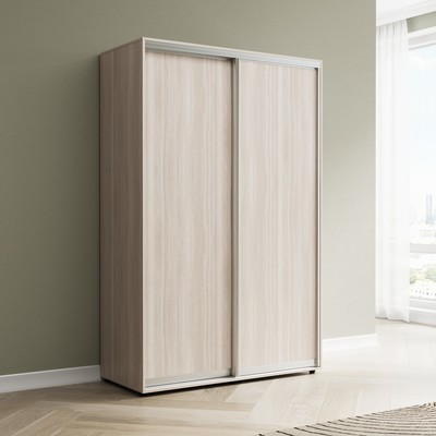 Шкаф-купе «Сим Д», 1200×600×2300 мм, ЛДСП, с ящиками, цвет ясень шимо светлый