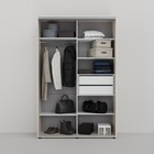 Шкаф-купе «Сим Д», 1400×600×2300 мм, ЛДСП, с ящиками, цвет ясень шимо светлый - Фото 2