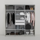 Шкаф-купе «Сим Д», 1800×600×2300 мм, ЛДСП, с ящиками, цвет выбеленное дерево - Фото 2