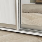 Шкаф-купе «Сим ДЗ», 1600×600×2300 мм, ЛДСП/зеркало, с ящиками, цвет выбеленное дерево - Фото 4