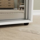 Шкаф-купе «Сим ДЗ», 1600×600×2300 мм, ЛДСП/зеркало, с ящиками, цвет выбеленное дерево - Фото 6