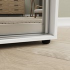 Шкаф-купе «Сим ДЗ», 2100×600×2300 мм, ЛДСП/зеркало, с ящиками, цвет выбеленное дерево - Фото 5