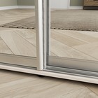 Шкаф-купе «Сим З», 2100×600×2300 мм, ЛДСП/зеркало, с ящиками, цвет ясень шимо светлый - Фото 5