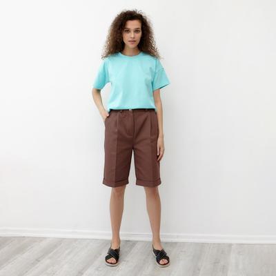 Футболка женская MINAKU REGULAR FIT, голубая, размер 42