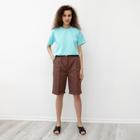 Футболка женская MINAKU REGULAR FIT: цвет голубой, р-р 46 - Фото 1